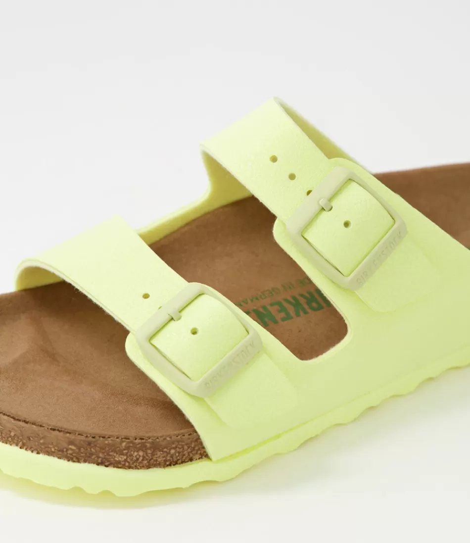 Women BIRKENSTOCK Comfort<Arizona Earthy Vegan W Popcorn Birkibuc Slides