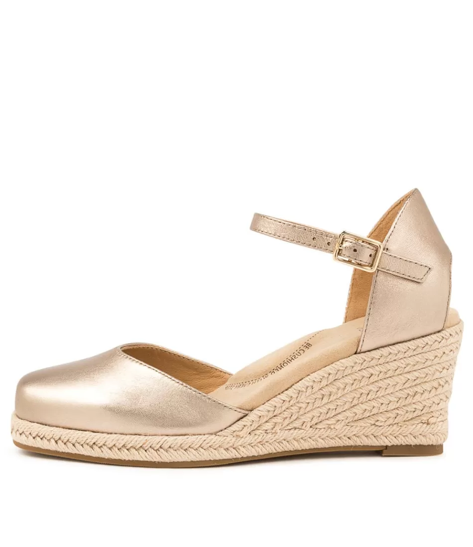 Women ZIERA Espadrilles<Autumn W Champagne Leat