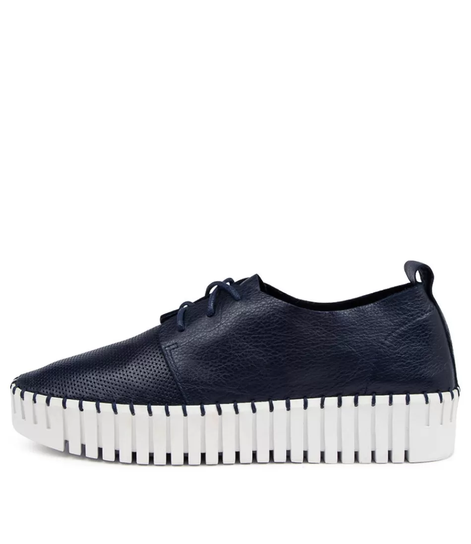 Women DJANGO & JULIETTE Wedges<Batu Dj Navy White Sole Leather