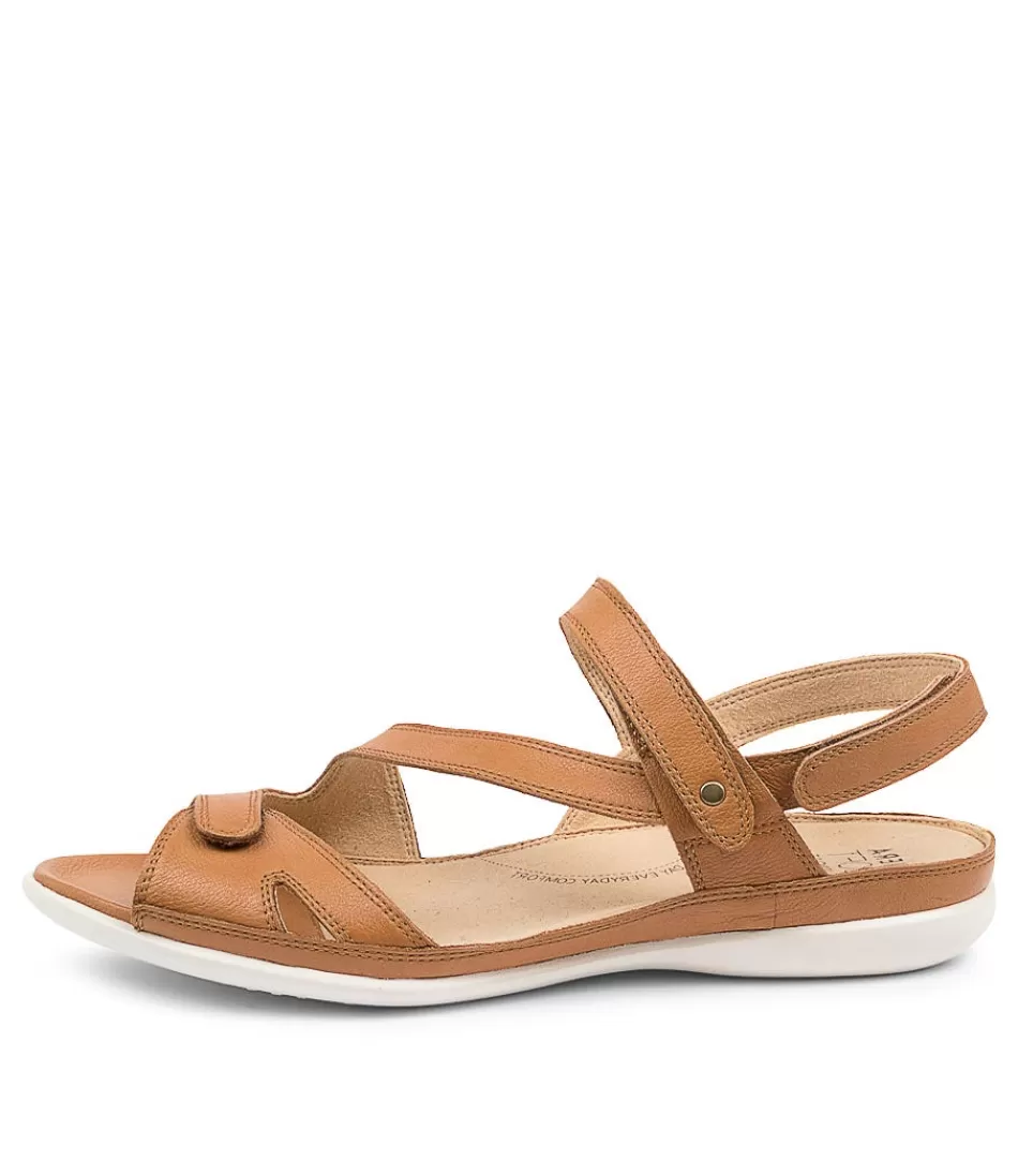 Women ZIERA Wedges<Belta W Dk Tan Leather