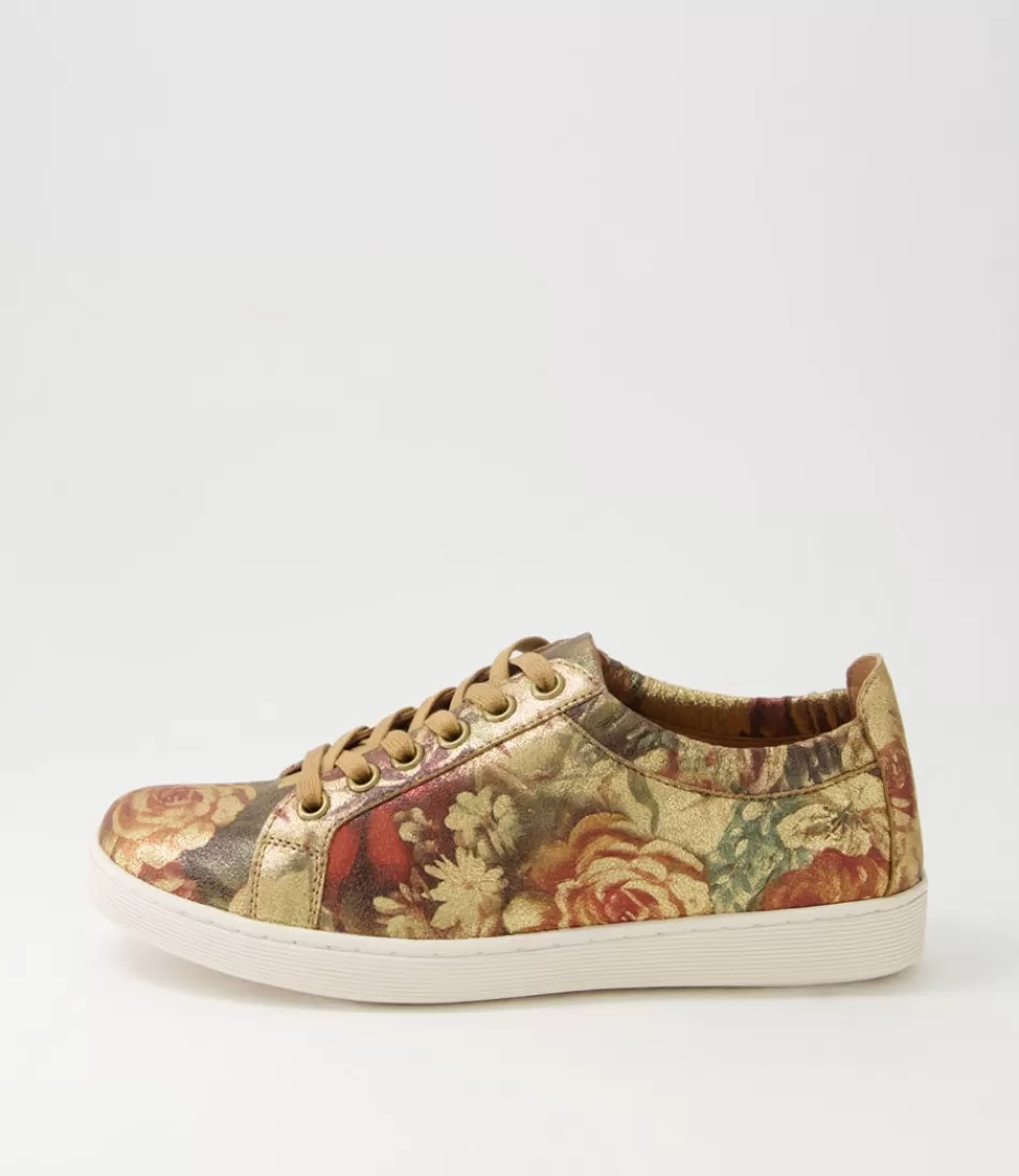 Women DJANGO & JULIETTE Sneakers<Durst Vintage Metal Floral Leather Sneakers