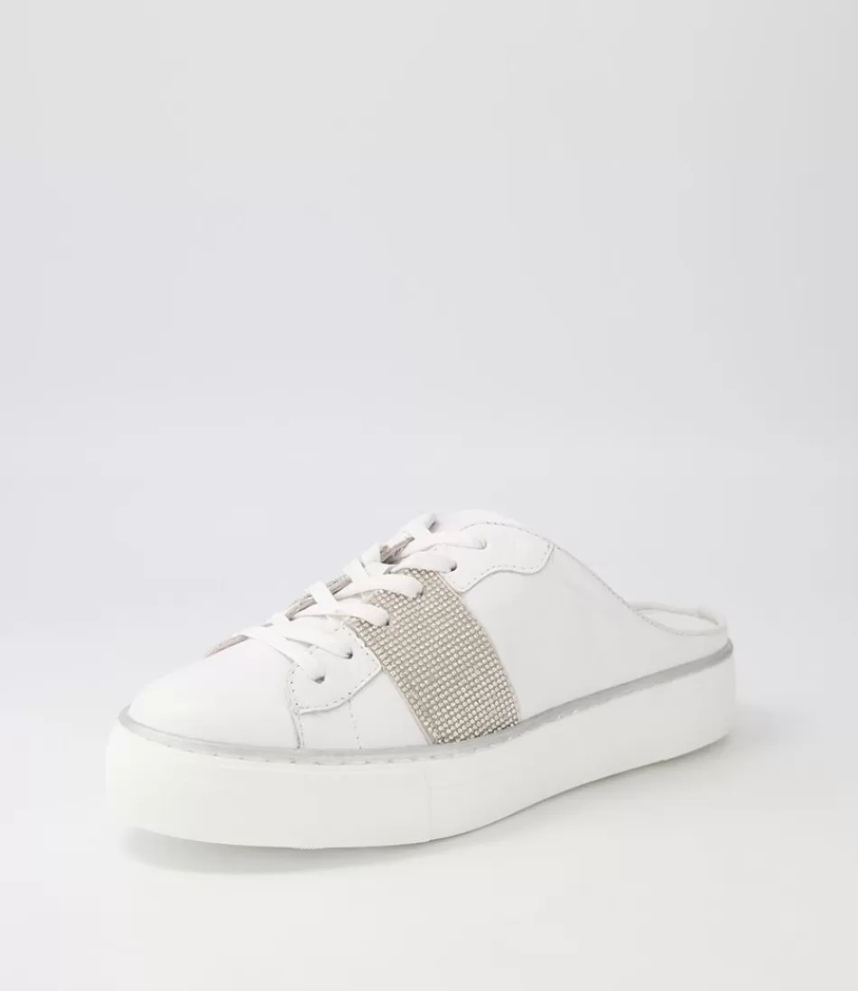 Women DJANGO & JULIETTE Sneakers<Faimos White Leather Sneakers