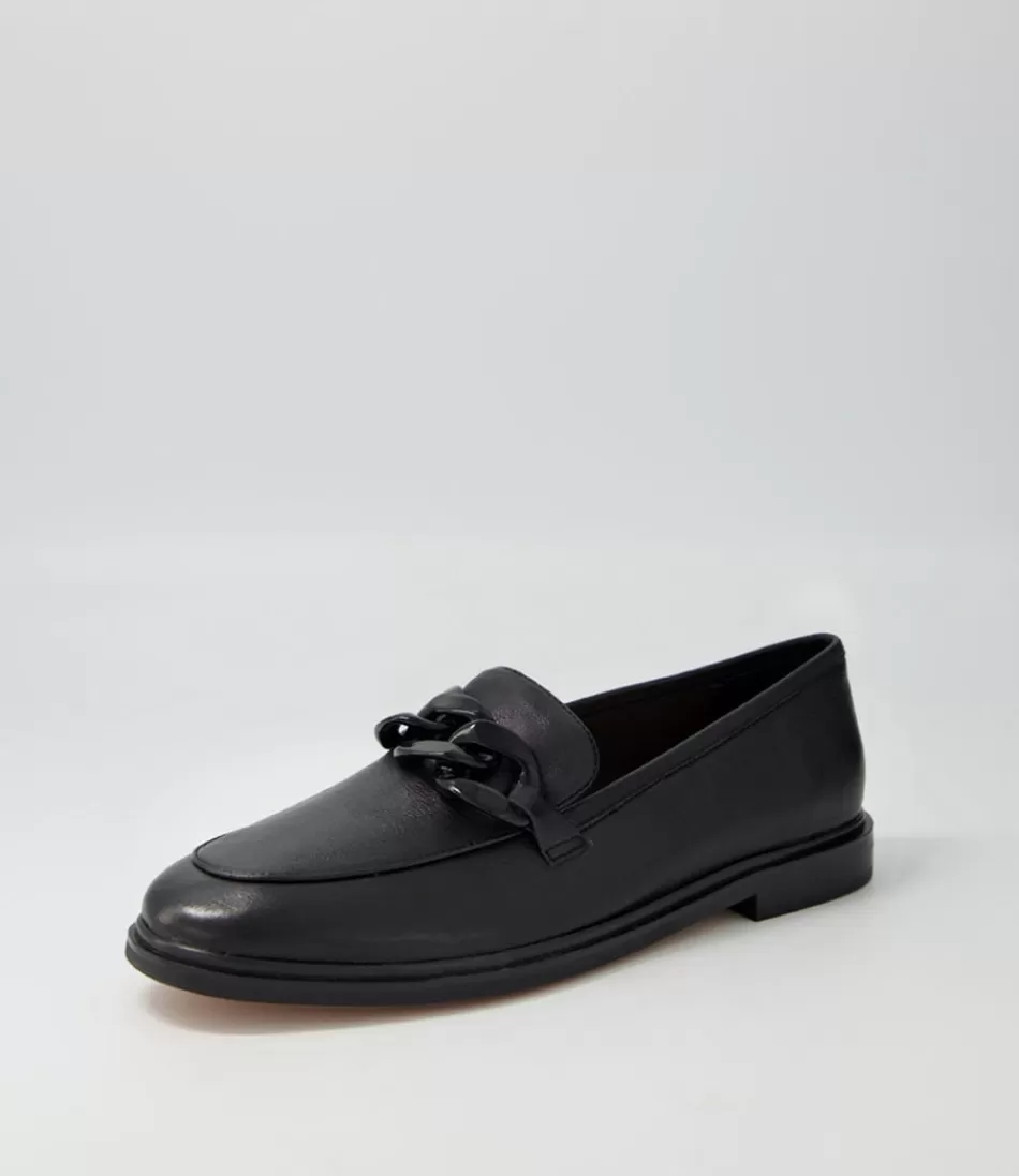 Women MOLLINI Loafers<Gapril Black Leather Loafers