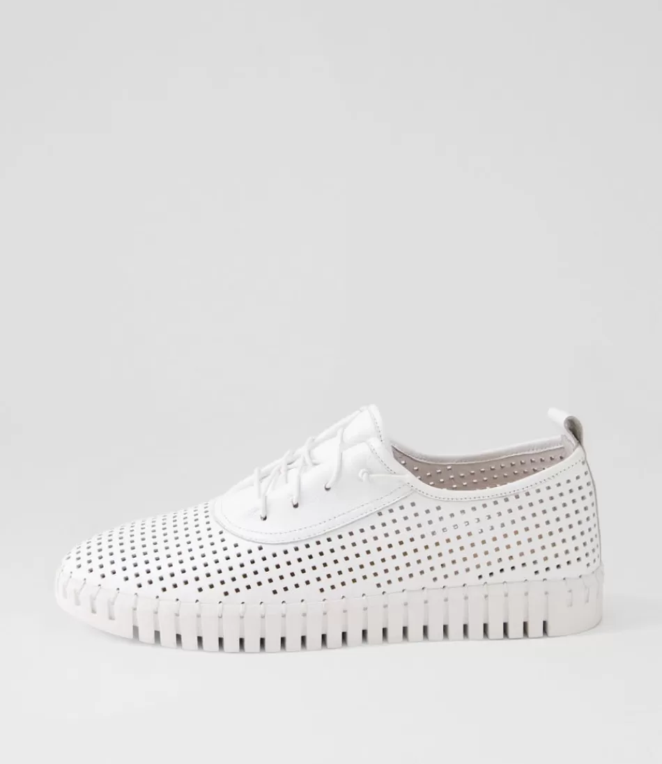 Women DJANGO & JULIETTE Sneakers<Haide White Leather Sneakers