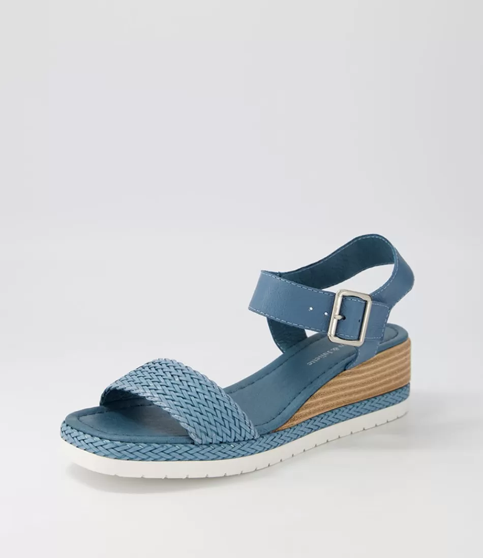 Women DJANGO & JULIETTE Espadrilles<Imari Denim Weave Leather Espadrilles