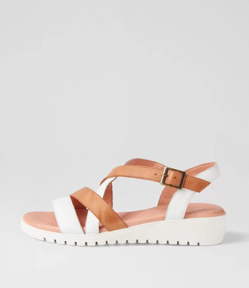 Women DJANGO & JULIETTE Wedges<Matedy White Dark Tan Multi Sandals
