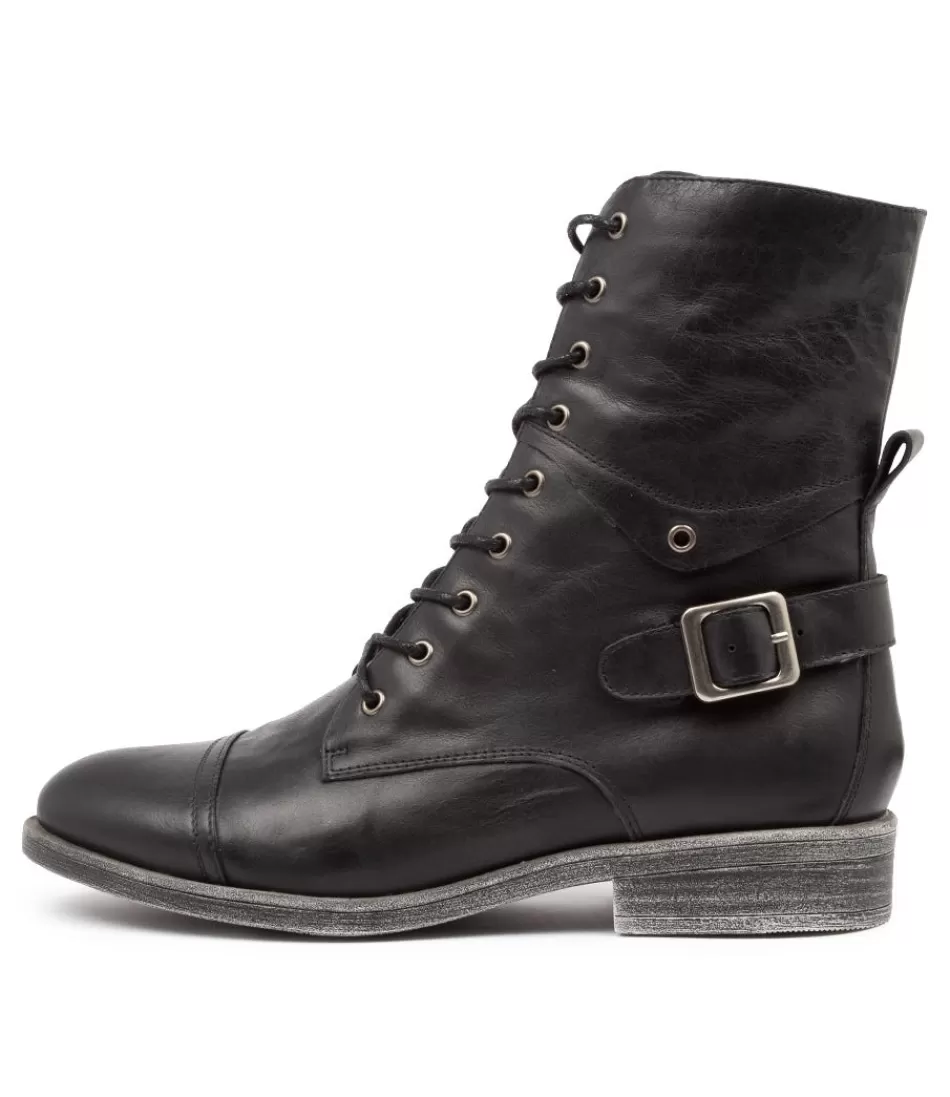 Women DJANGO & JULIETTE Boots<Mekhi Black Leather