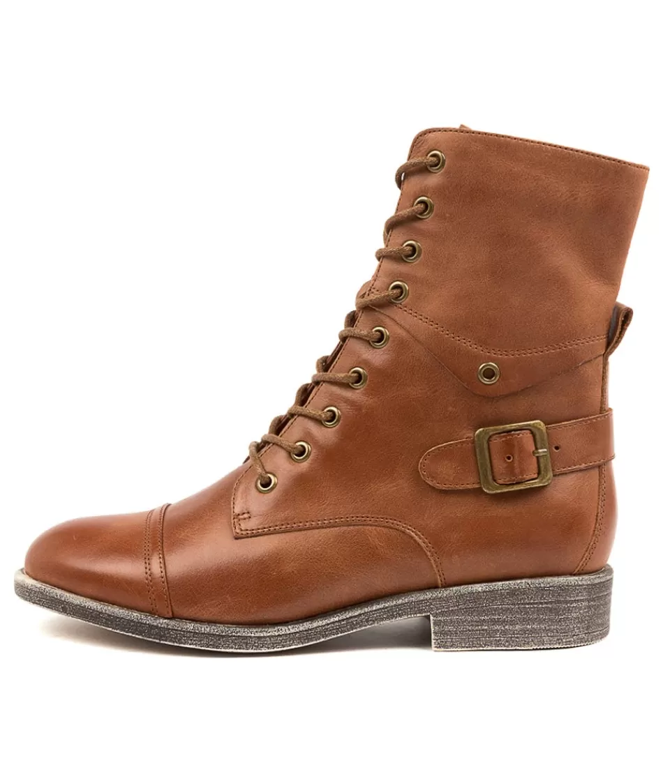 Women DJANGO & JULIETTE Boots<Mekhi Cognac Leather