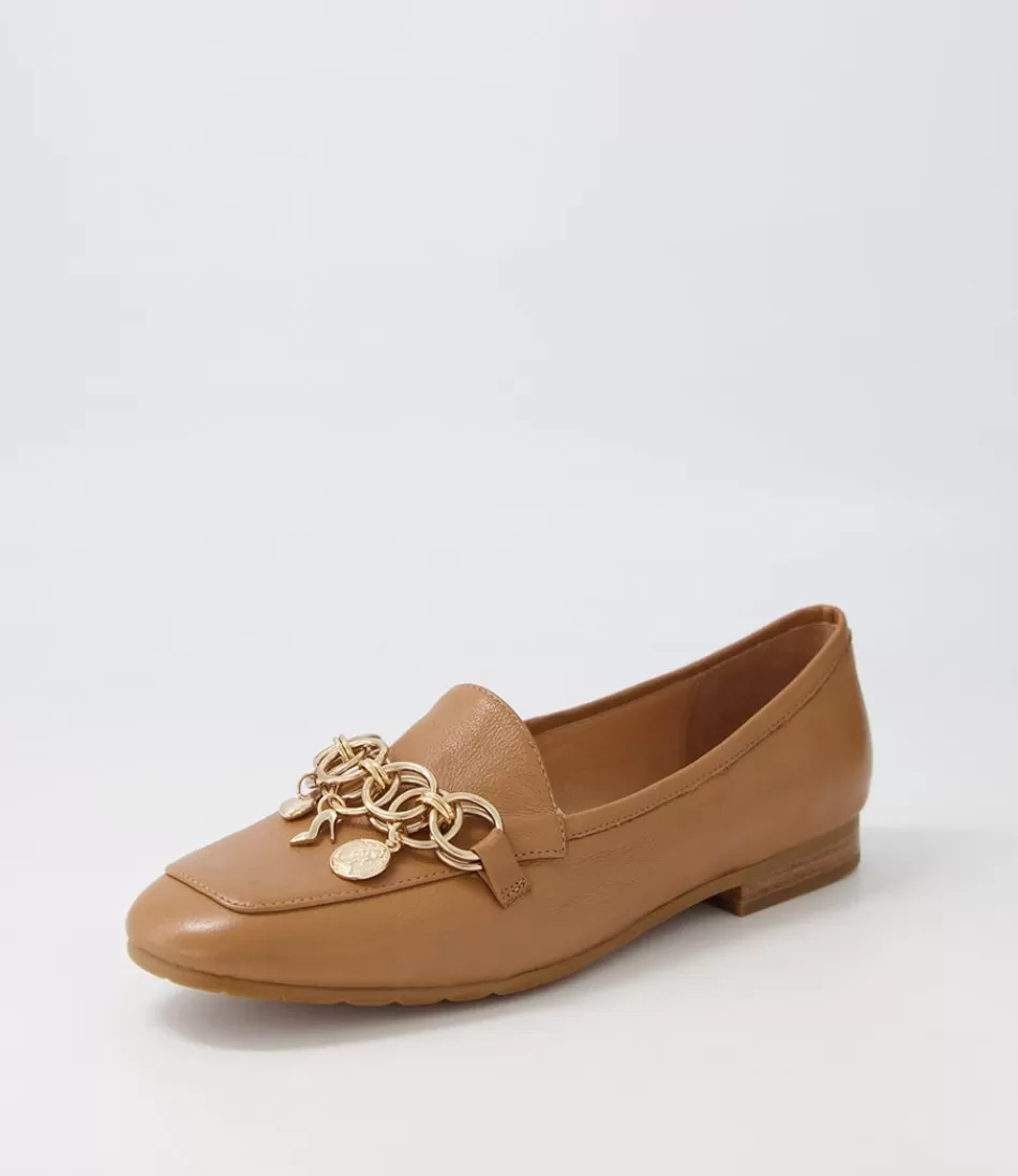 Women TOP END Loafers<Mennat Dark Tan Leather Loafers