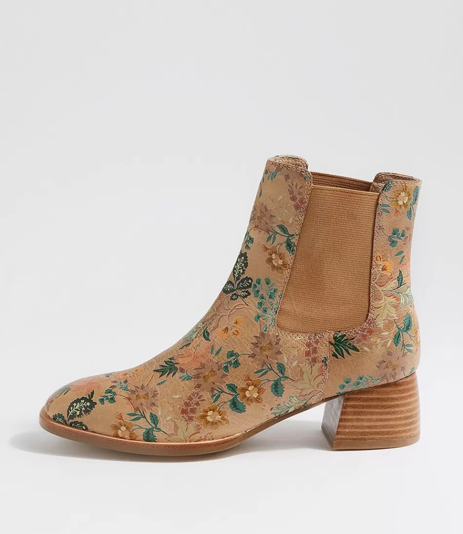 Women DJANGO & JULIETTE Boots<Noyce Vintage Tan Leather Chelsea Boots