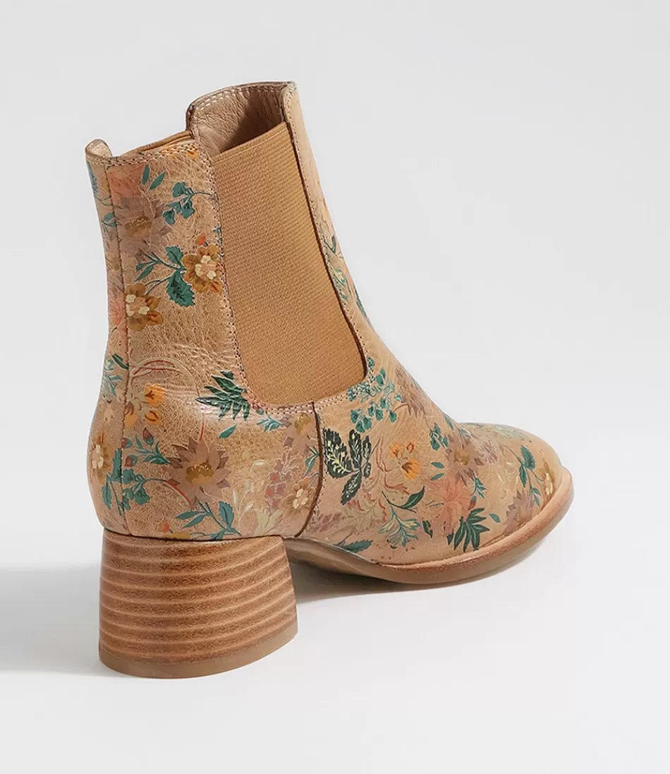Women DJANGO & JULIETTE Boots<Noyce Vintage Tan Leather Chelsea Boots