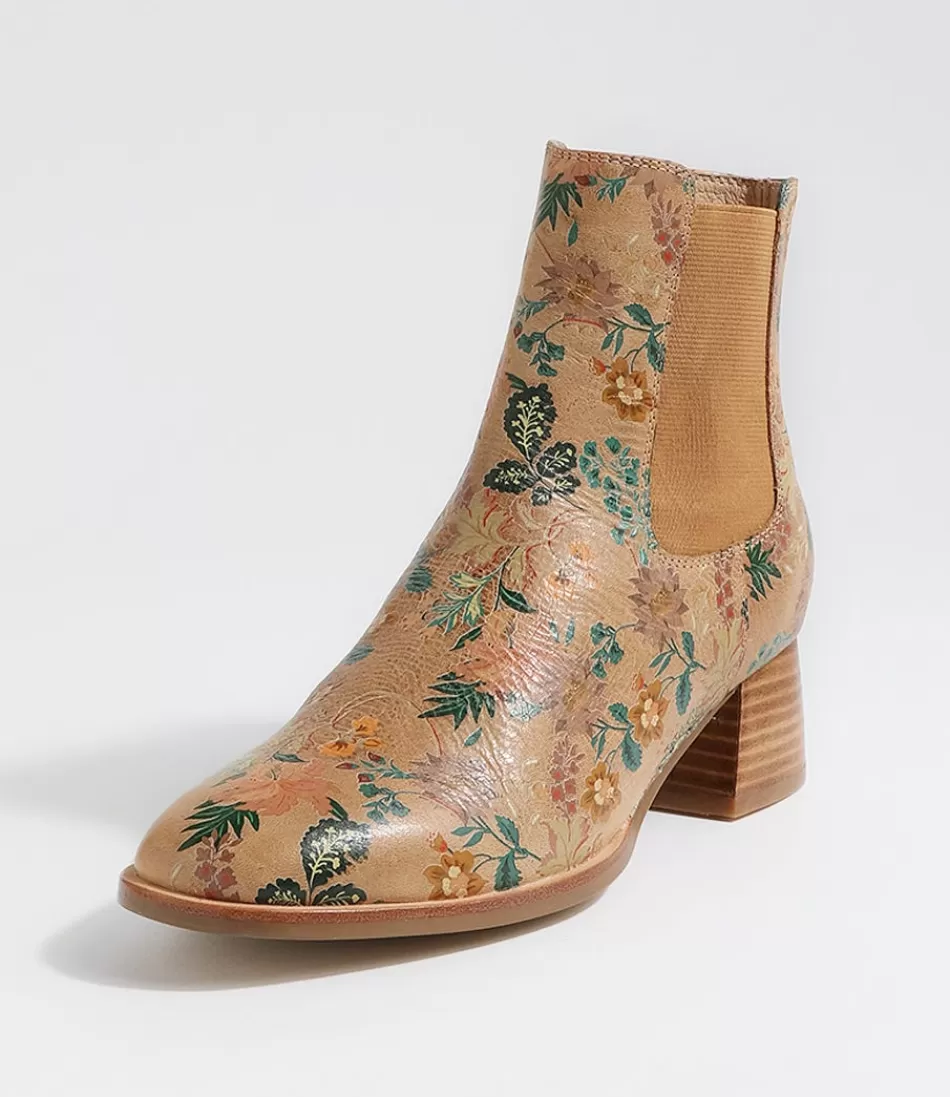 Women DJANGO & JULIETTE Boots<Noyce Vintage Tan Leather Chelsea Boots