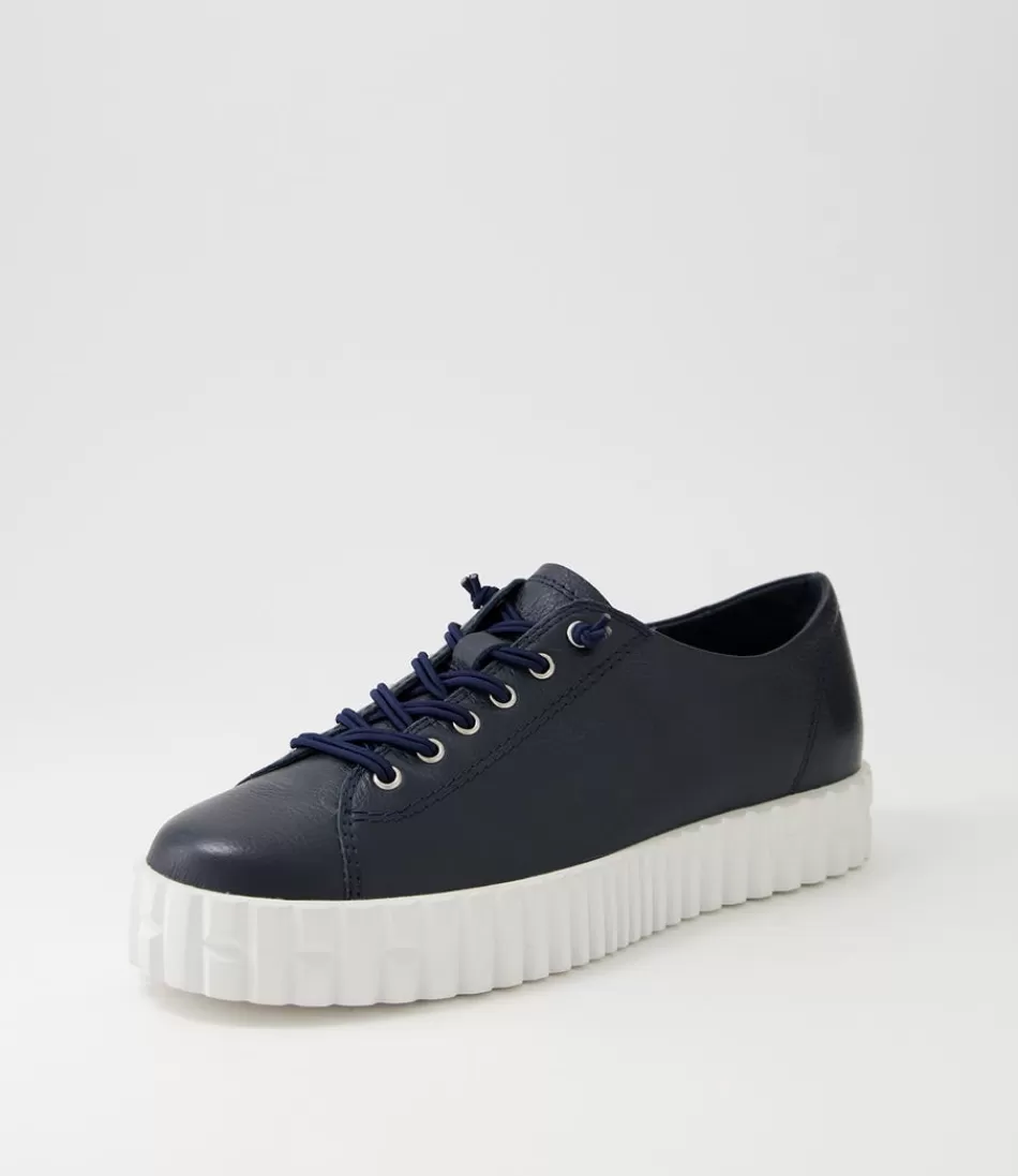 Women DJANGO & JULIETTE Sneakers<Ormey Navy White Leather Sneakers
