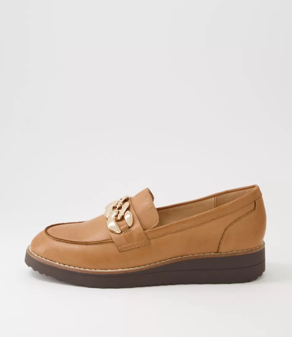 Women TOP END Loafers<Ozama Dark Tan Choc Leather Loafers