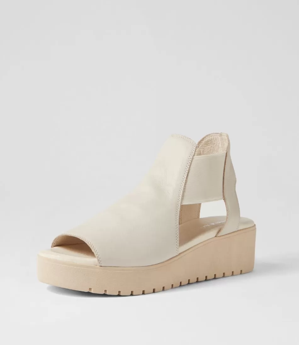 Women DJANGO & JULIETTE Wedges<Ozie Almond Leather Sandals