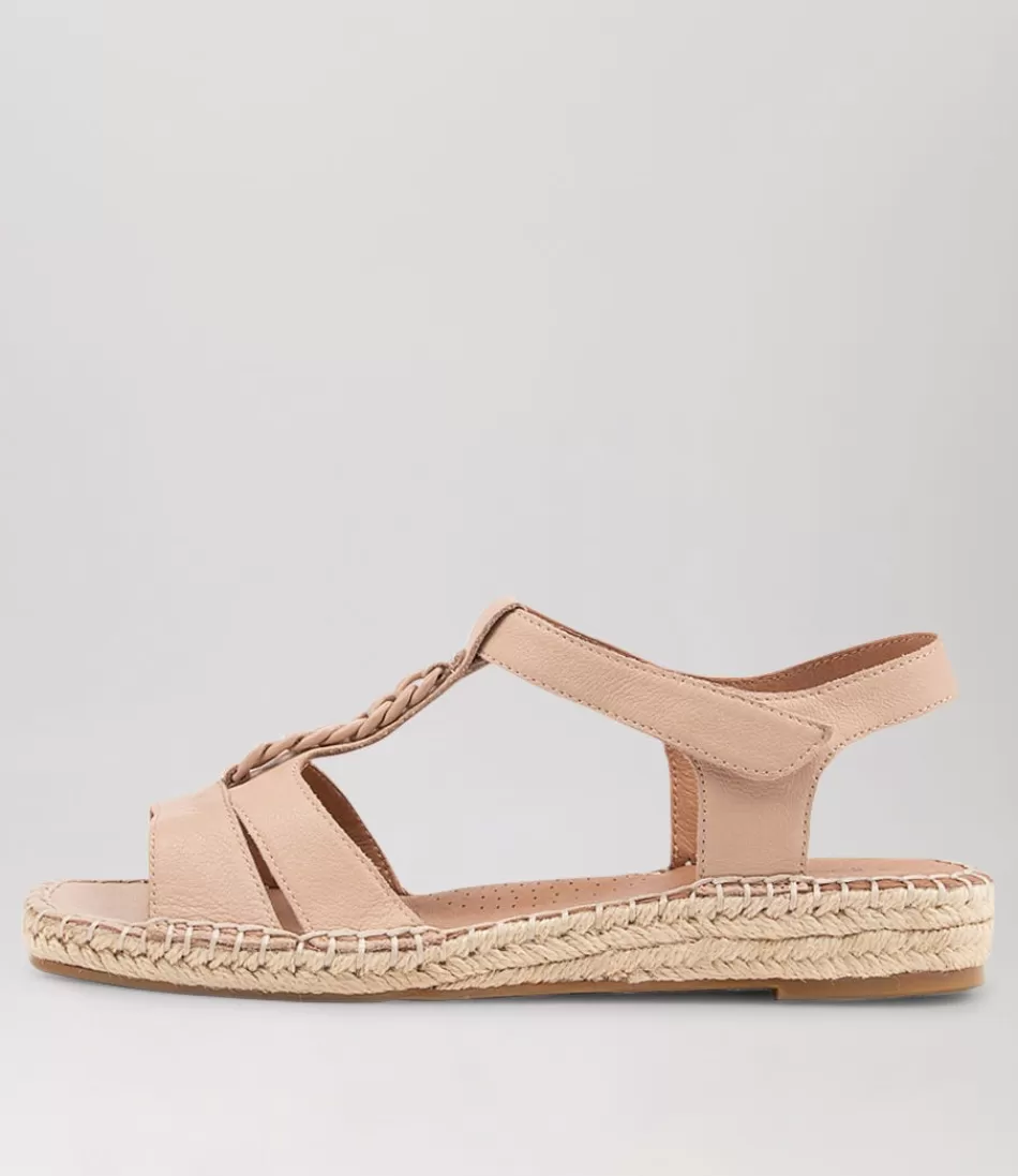 Women SUPERSOFT Espadrilles<Petersoned Dark Nude Leather Espadrilles