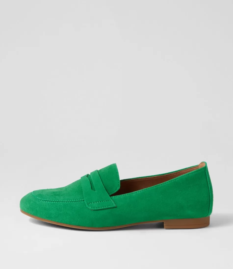 Women GABOR Comfort<Phoebe Verde Suede Loafers
