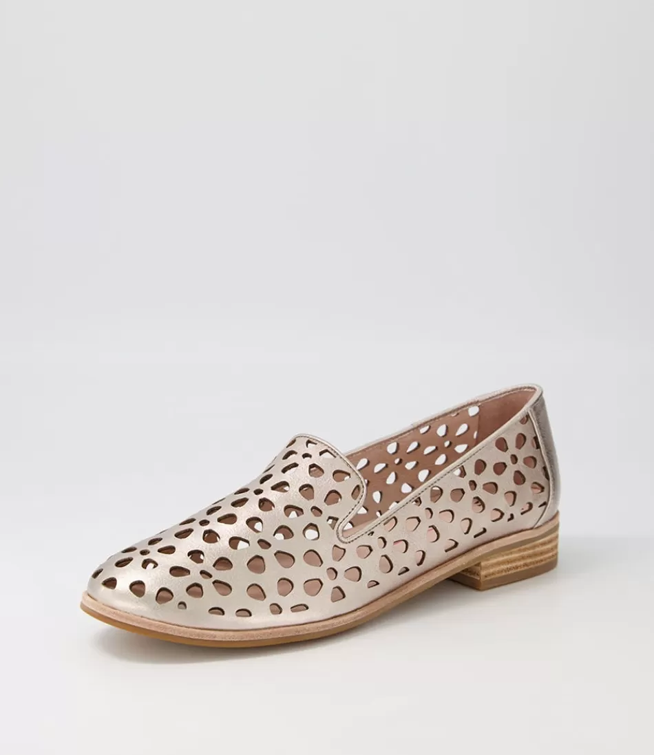 Women MOLLINI Loafers<Quuets Platinum Leather Loafers