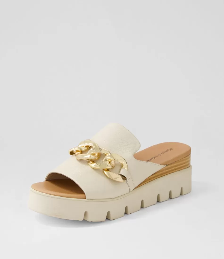 Women DJANGO & JULIETTE Wedges<Rablise Milk Leather Slides
