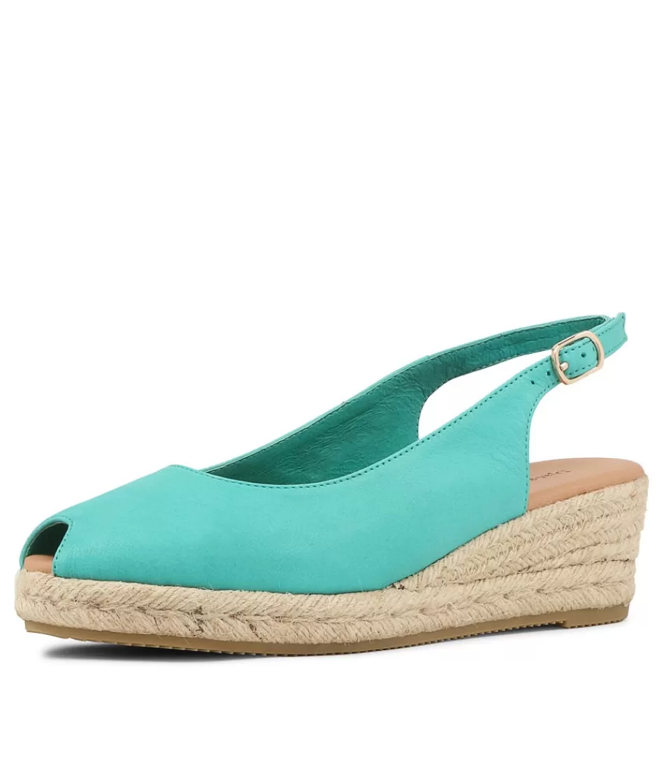 Women DJANGO & JULIETTE Espadrilles<Saniarly Light Emerald Rope Leather Sandals