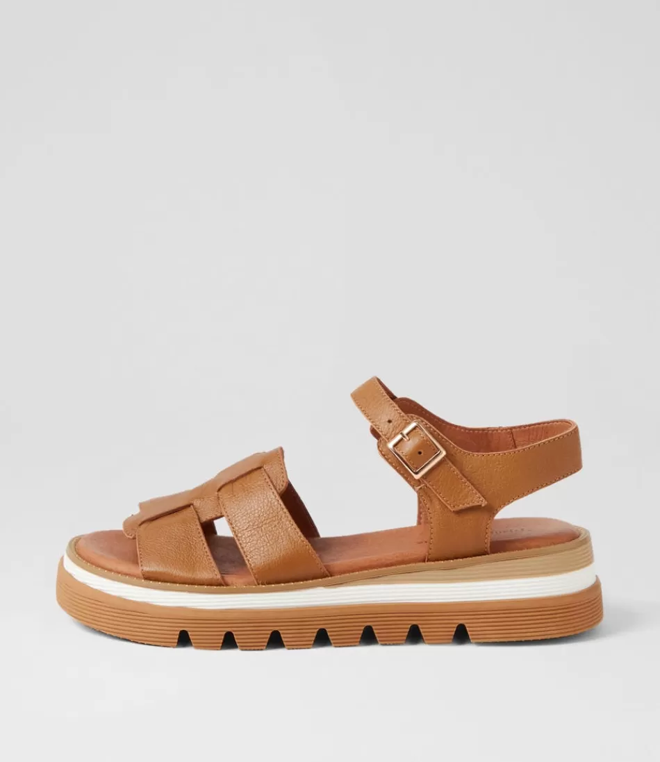 Women DJANGO & JULIETTE Sandals<Simm Toffee Leather Sandals