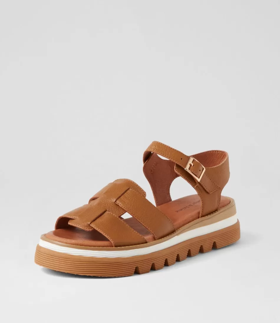 Women DJANGO & JULIETTE Sandals<Simm Toffee Leather Sandals