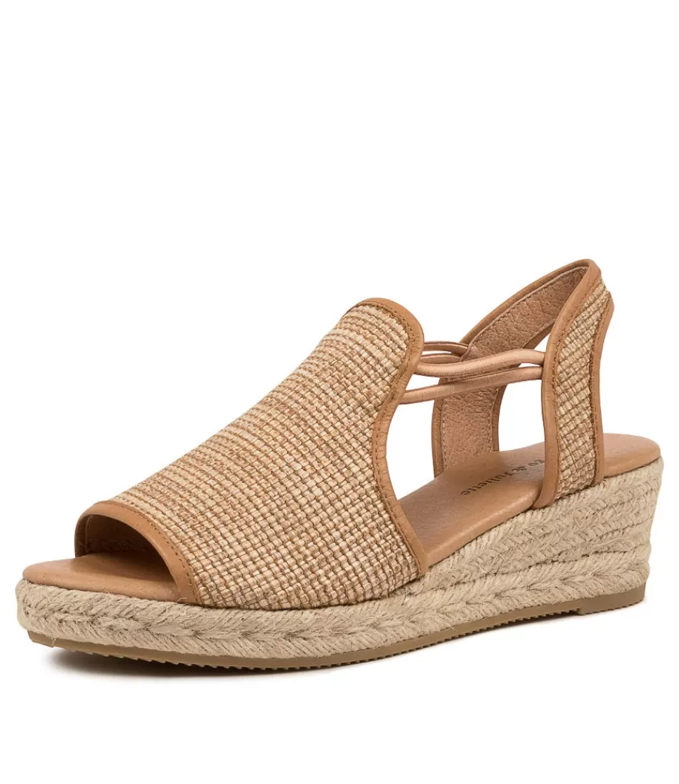 Women DJANGO & JULIETTE Espadrilles<Sinan Mocca Weave-Leather