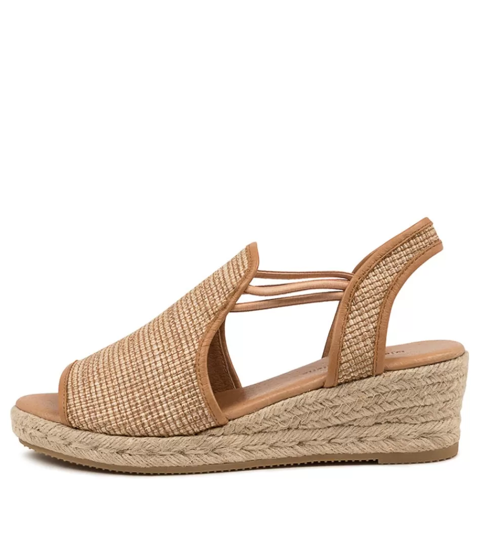 Women DJANGO & JULIETTE Espadrilles<Sinan Mocca Weave-Leather