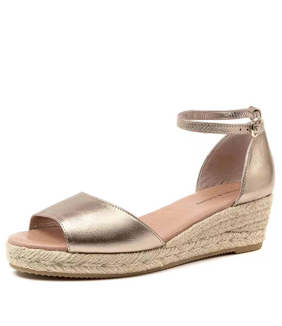 Women DJANGO & JULIETTE Espadrilles<Skip Champagne Leather