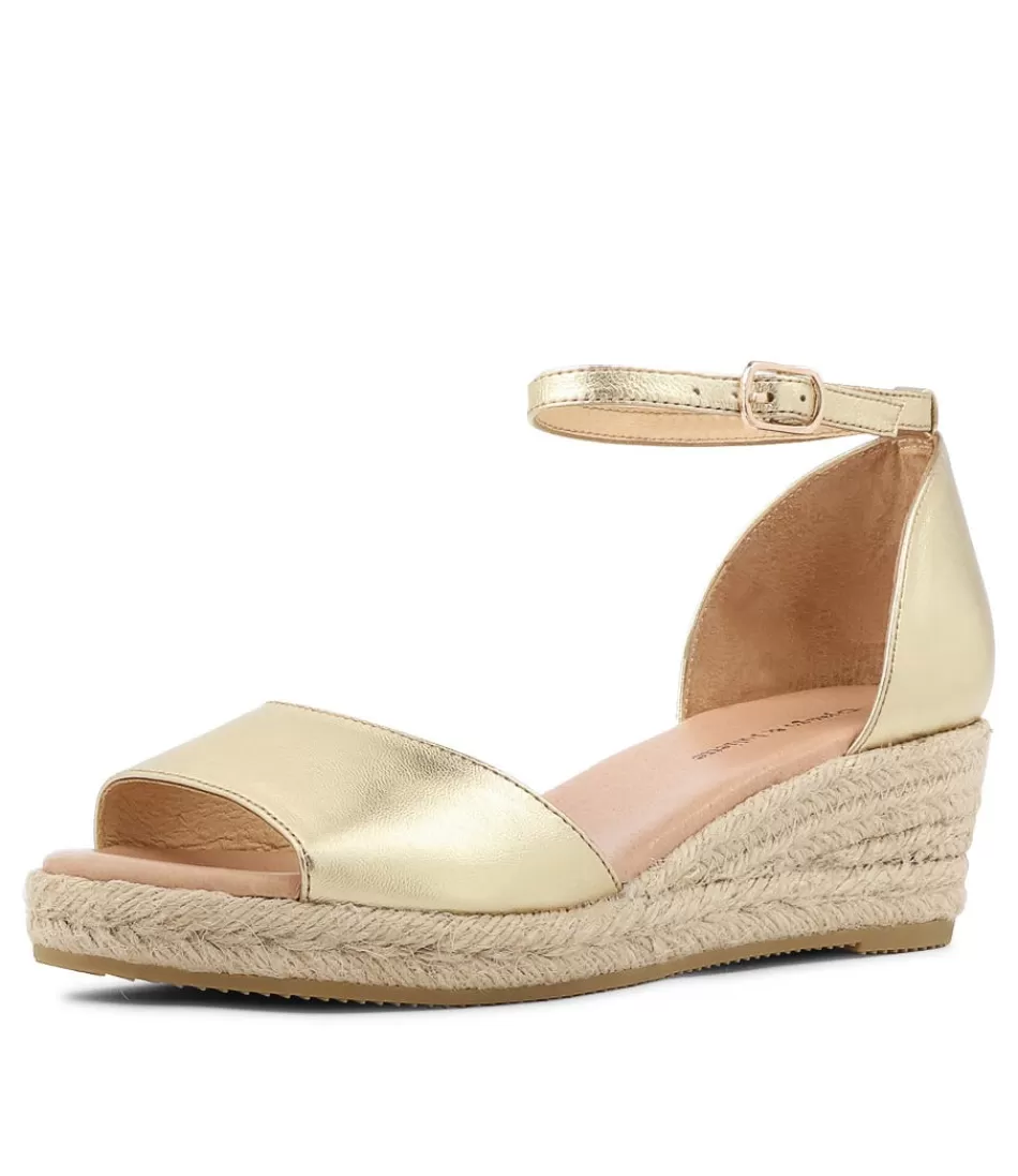 Women DJANGO & JULIETTE Espadrilles<Skip Gold Natural Rope Leather Espadrilles