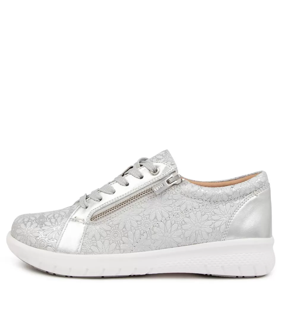 Women ZIERA Comfort<Solar Xf Silver Daisy Lea