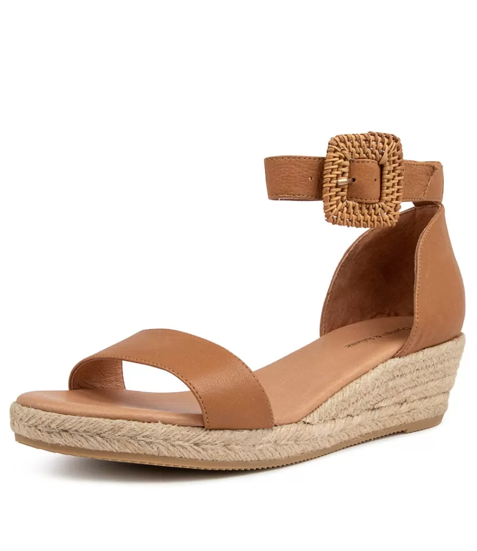 Women DJANGO & JULIETTE Espadrilles<Sprout Lrg Dk Tan Leather