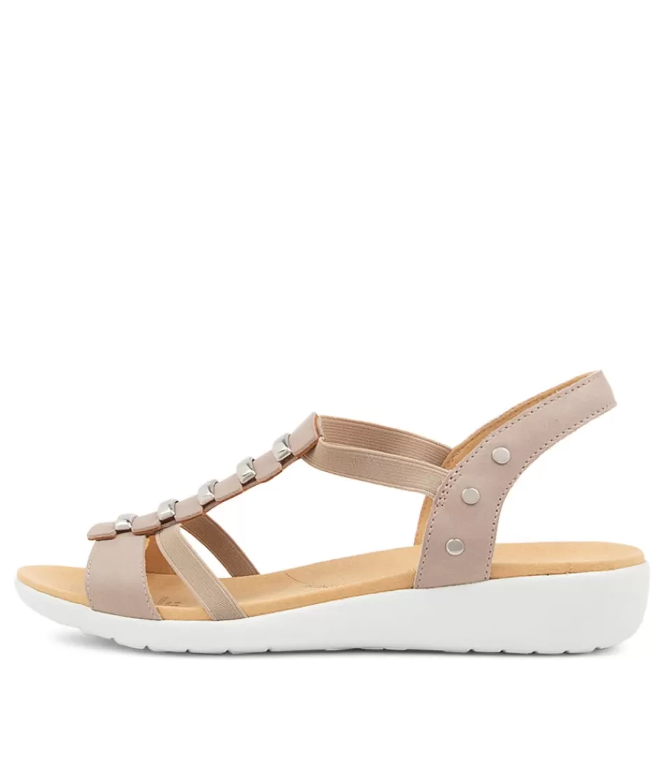 Women ZIERA Wedges<Ulover W Misty Leather Elastic Sandals