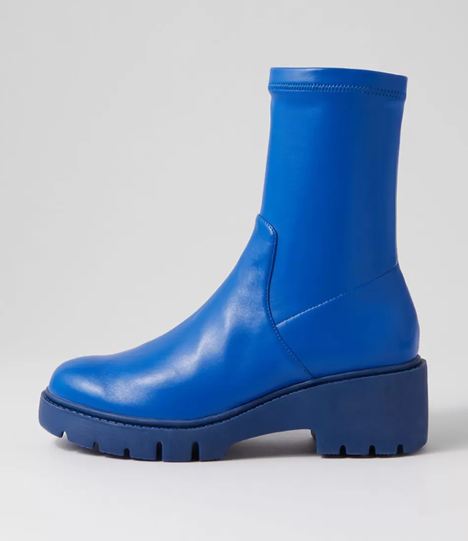 Women DJANGO & JULIETTE Boots<Urina Cobalt Blue Stretch Ankle Boots