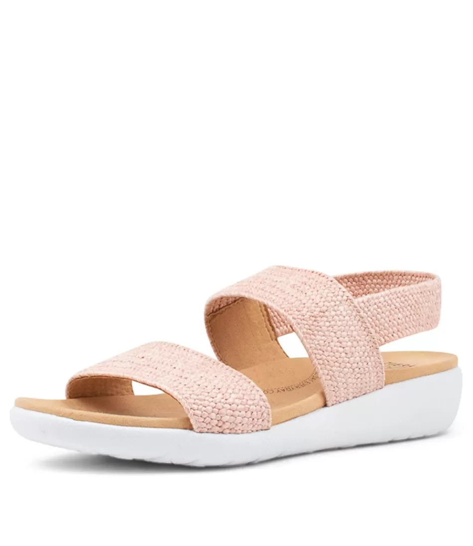 Women ZIERA Wedges<Usaid W Mushroom Woven Elastic Sandals