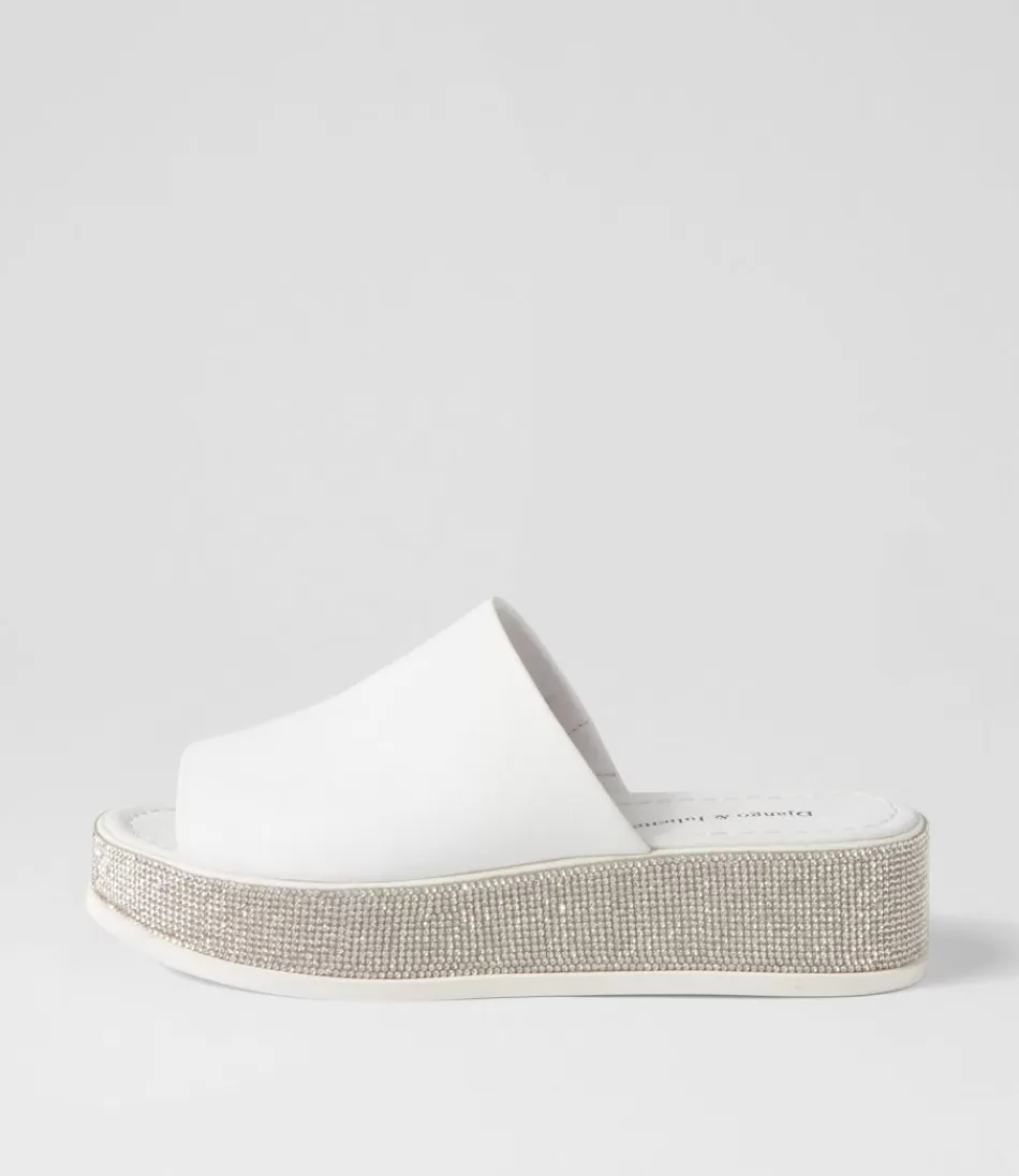 Women DJANGO & JULIETTE Sandals<Waidest White Leather Slides