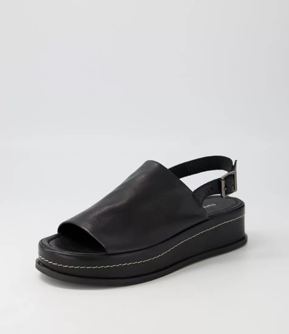Women DJANGO & JULIETTE Sandals<Walsat Black Leather Sandals