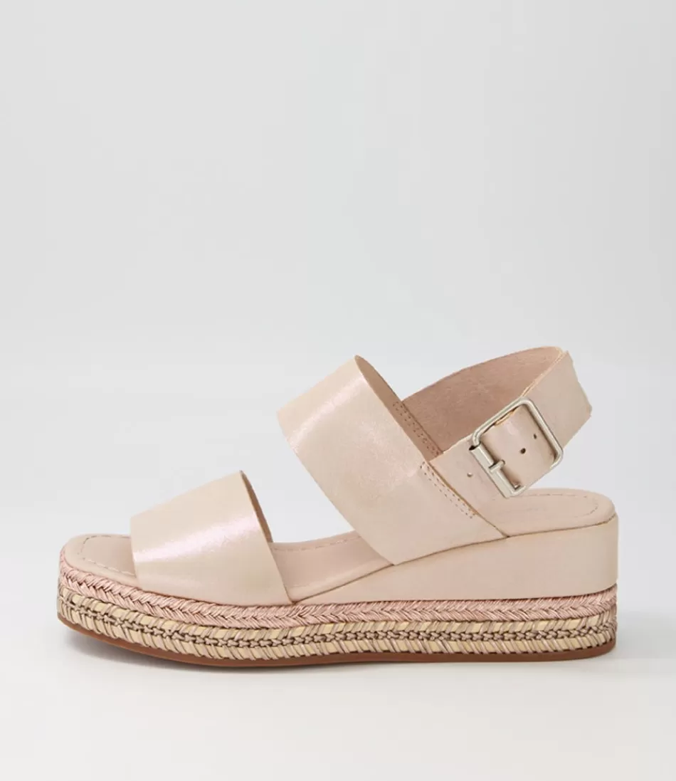 Women DJANGO & JULIETTE Espadrilles<Xabbie Rose Shimmer Leather Espadrilles