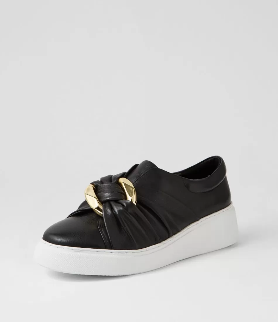 Women DJANGO & JULIETTE Sneakers<Yolla Black White Leather Sneakers