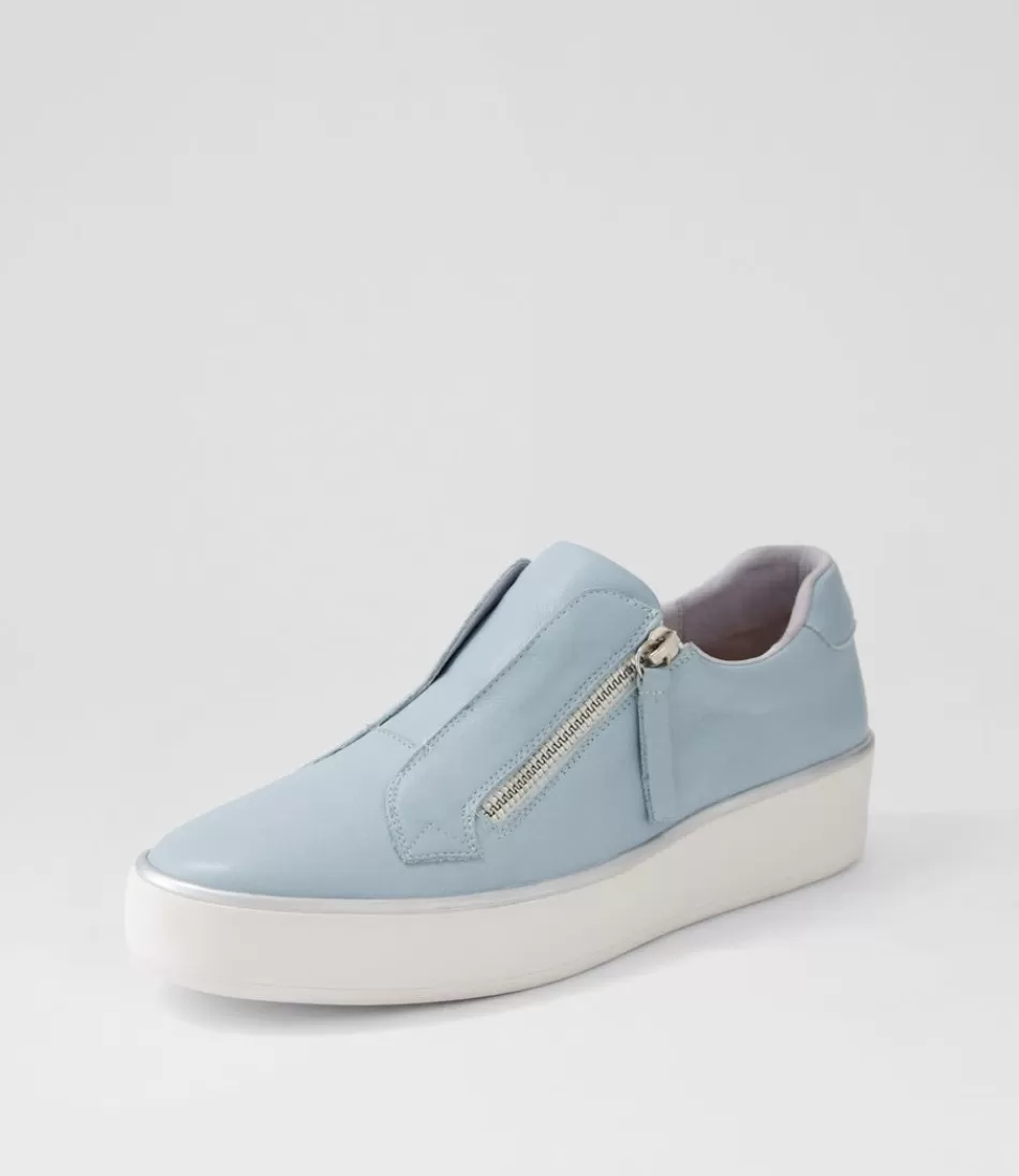 Women ZIERA Sneakers<Zikta W Denim White Leather Sneakers
