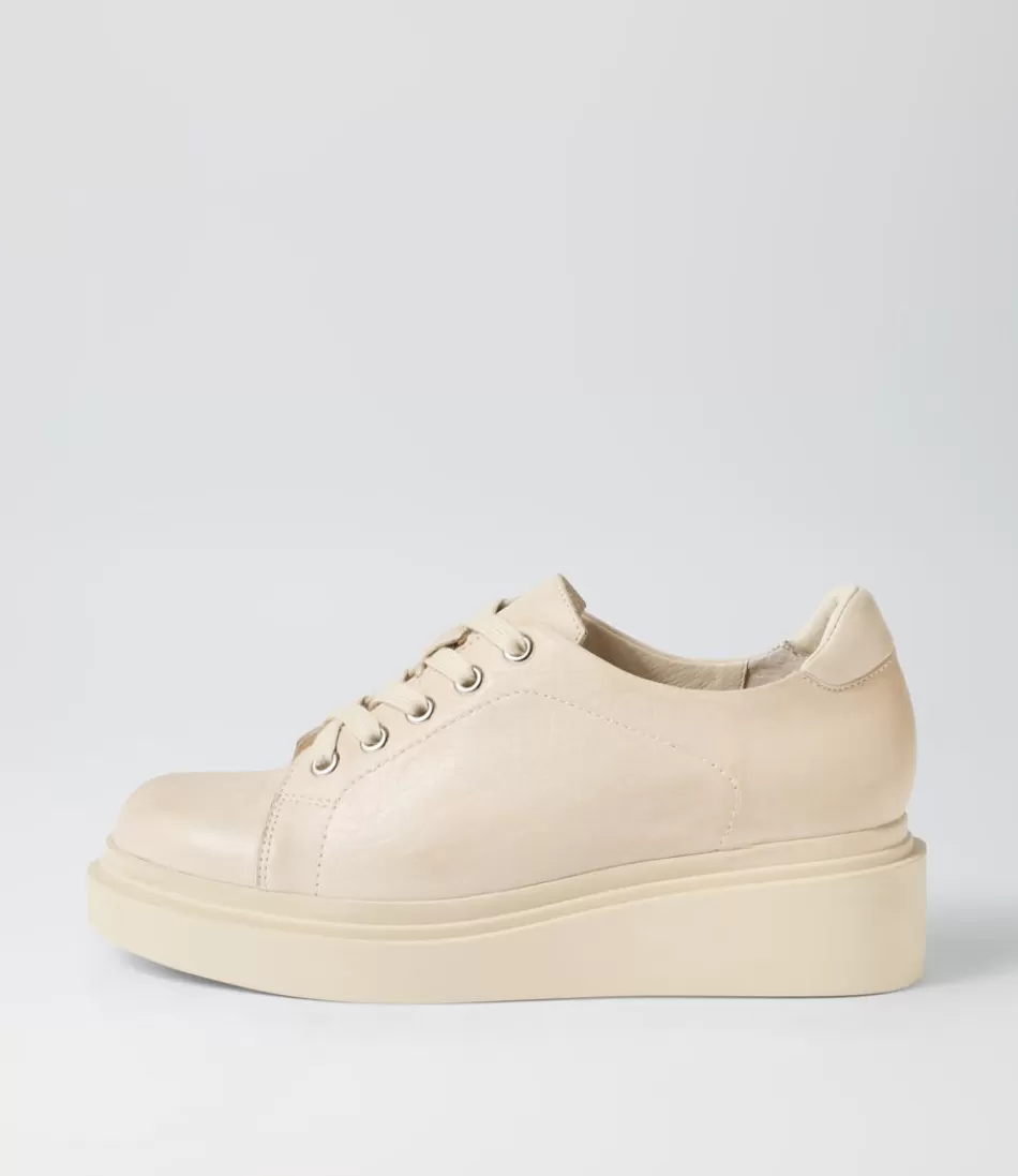 Women TOP END Wedges<Zilyar Milk Leather Lace Up Flats