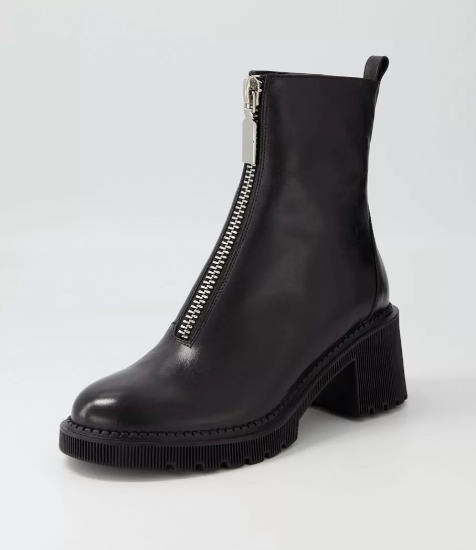 Women DJANGO & JULIETTE Boots<Zosia Black Leather Ankle Boots